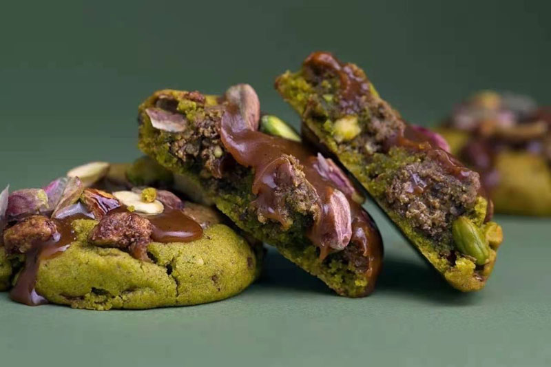 绿开心果酱做马卡龙和饼干(图4)